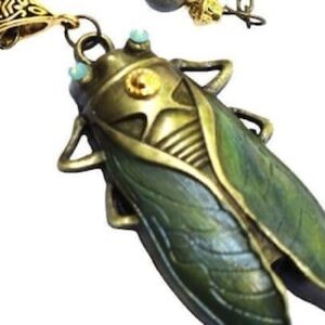 Vintage Style Cicadas Bag Charm